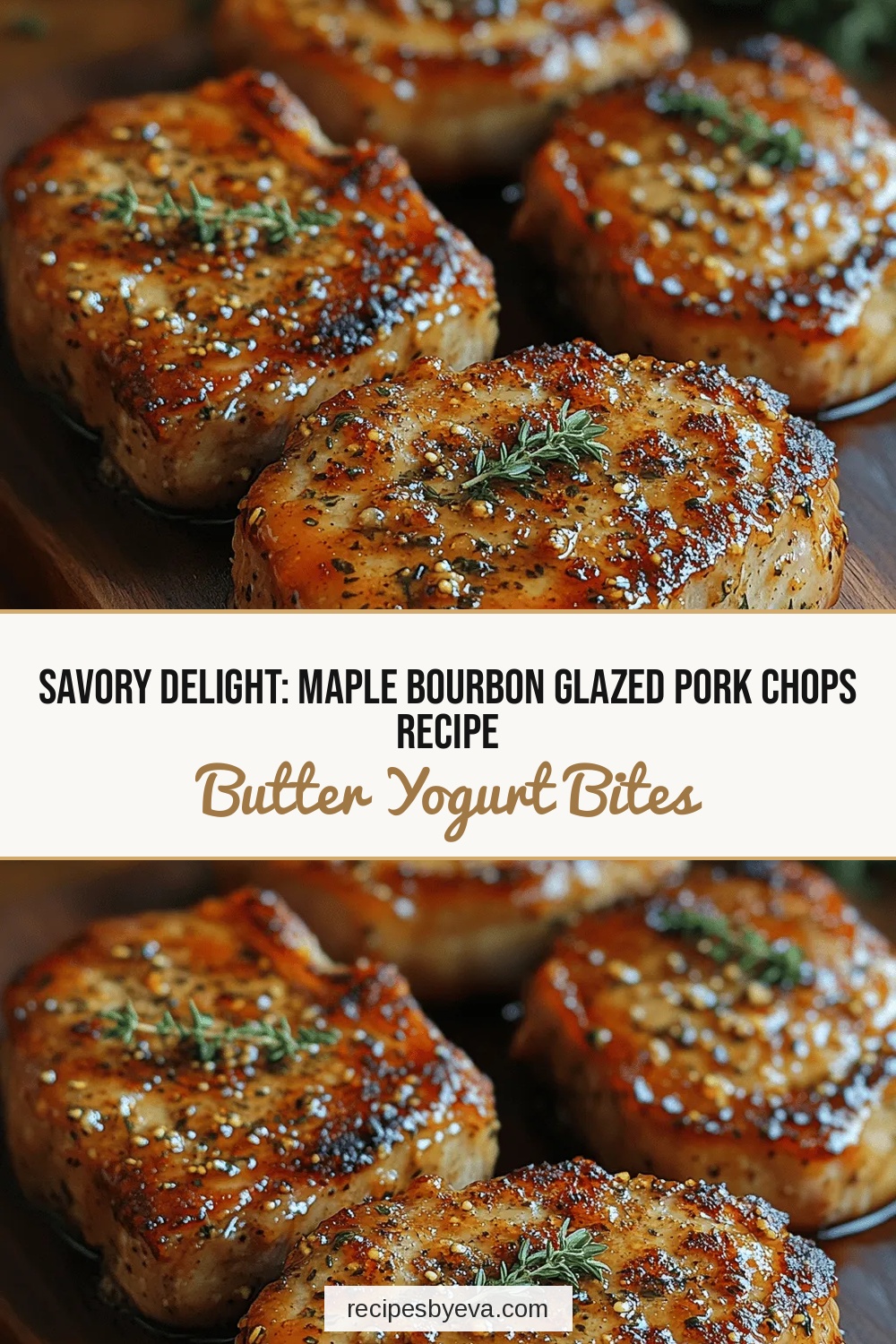 Savory Delight: Maple Bourbon Glazed Pork Chops Recipe
