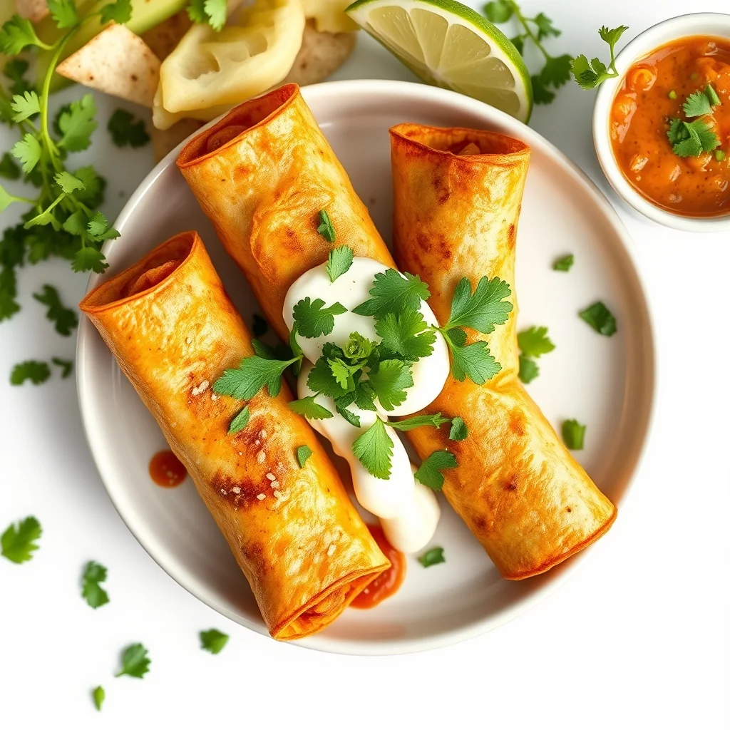 Air Fryer Southwest Chicken Taquitos