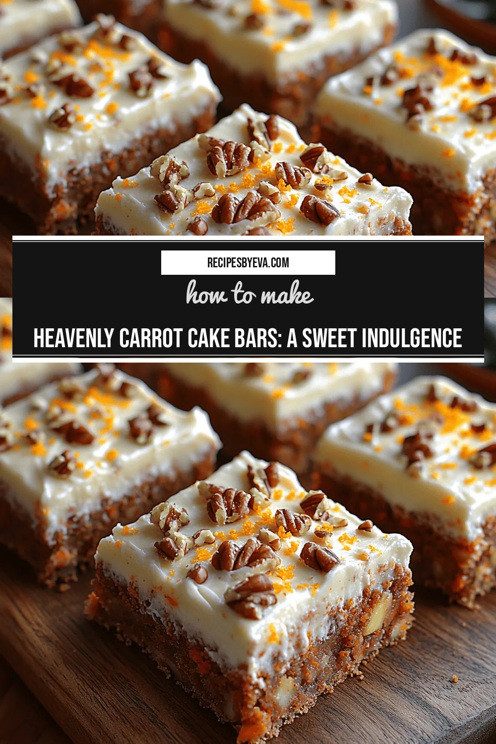 Heavenly Carrot Cake Bars: A Sweet Indulgence