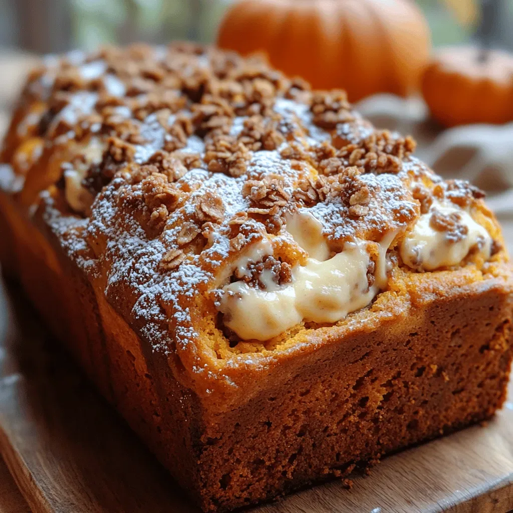 Cheesecake-Stuffed Pumpkin Bread Recipe