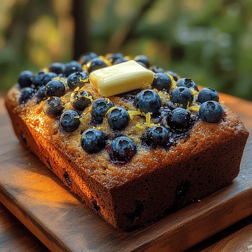 Indulge in the Sweetness of Blueberry Bliss Quick Bread