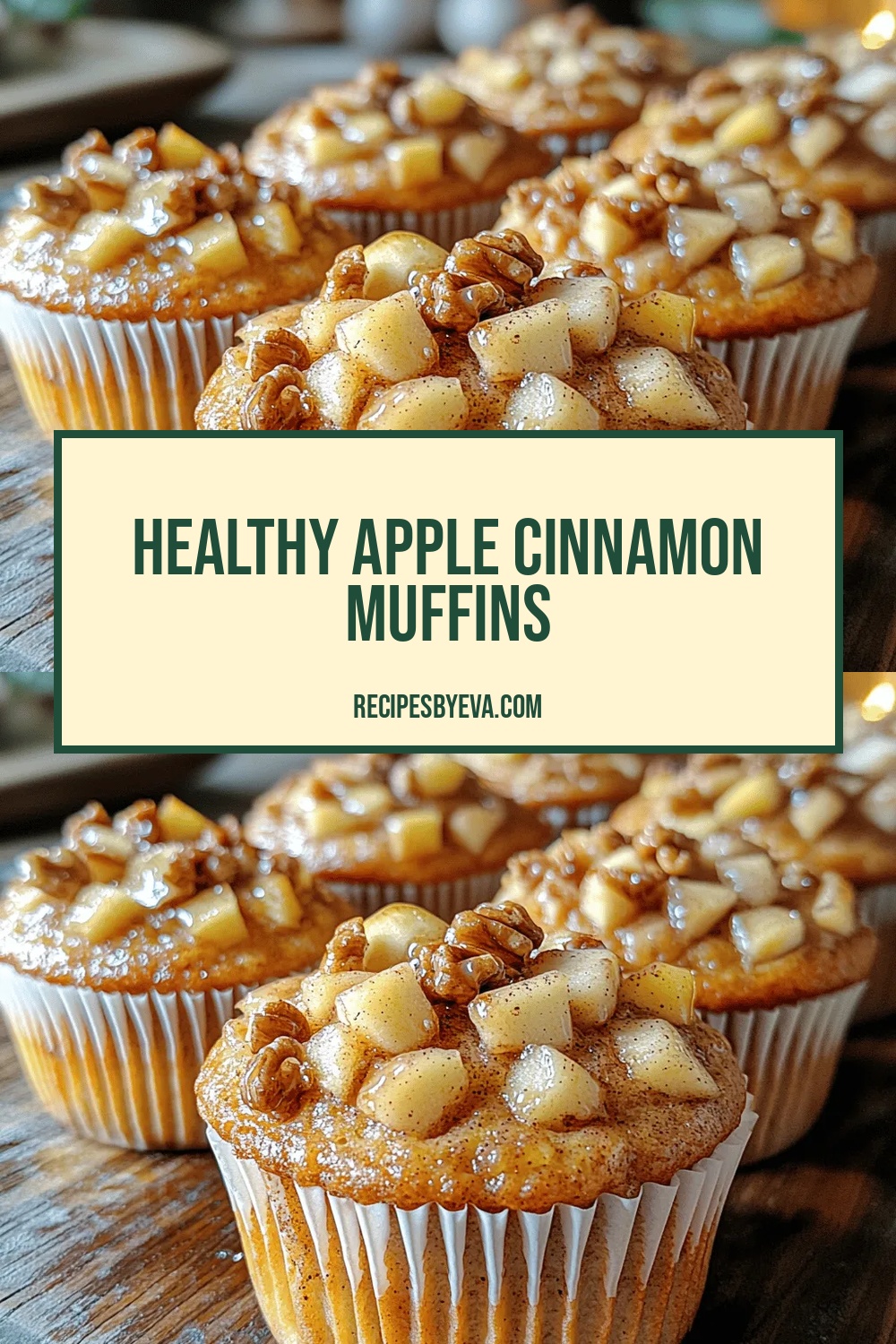 Healthy Apple Cinnamon Muffins