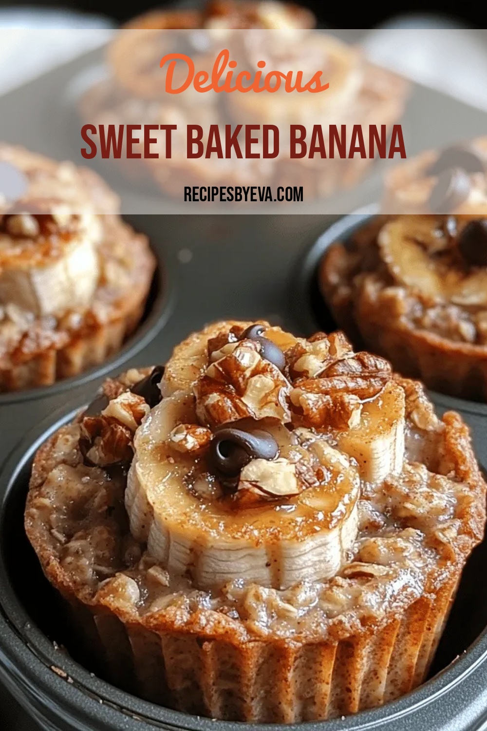 Sweet Baked Banana Oatmeal Cups