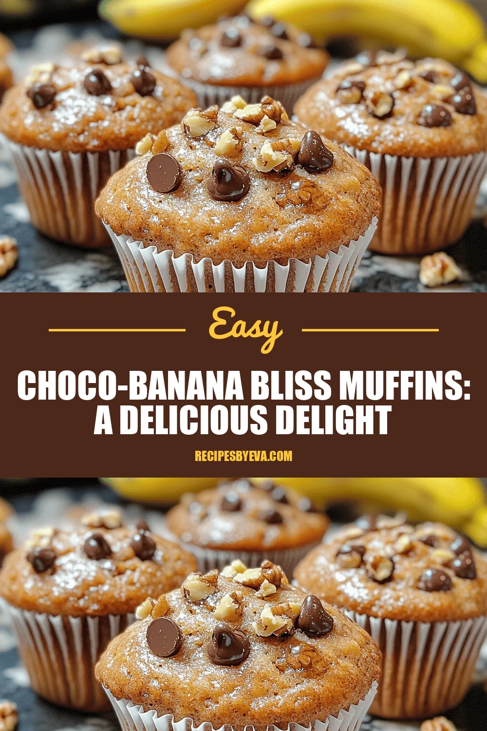 Choco-Banana Bliss Muffins: A Delicious Delight