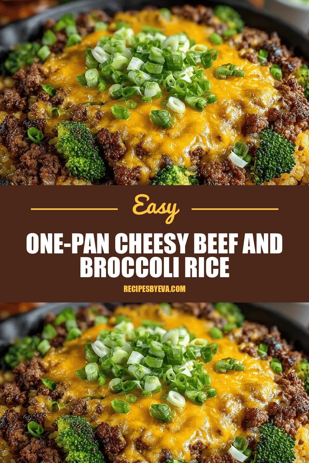 One-Pan Cheesy Beef and Broccoli Rice