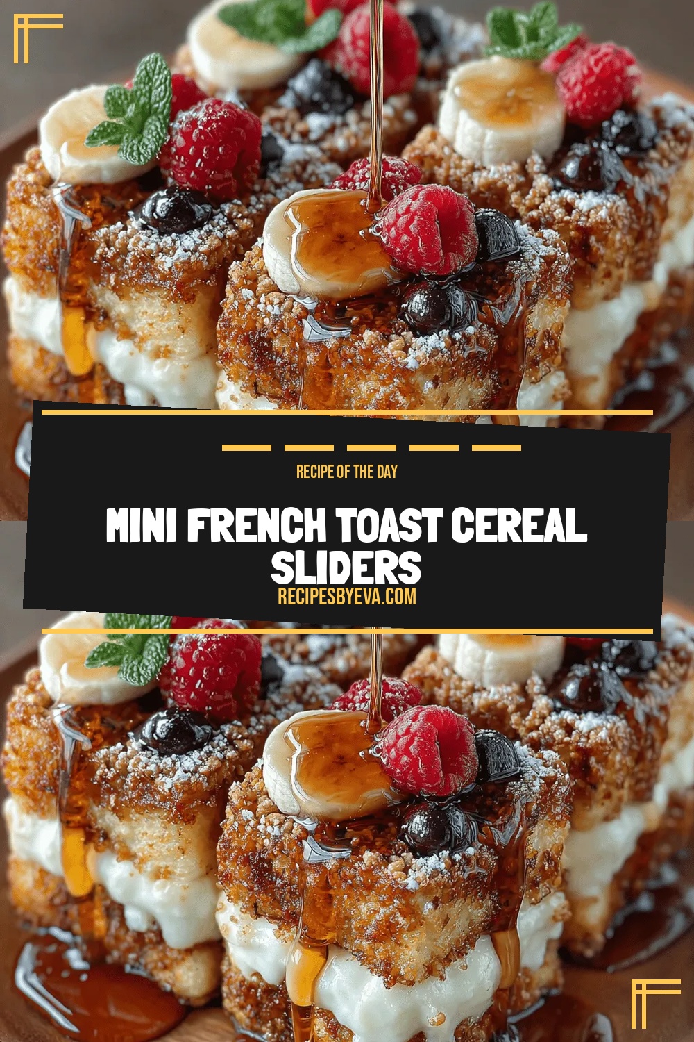 Mini French Toast Cereal Sliders