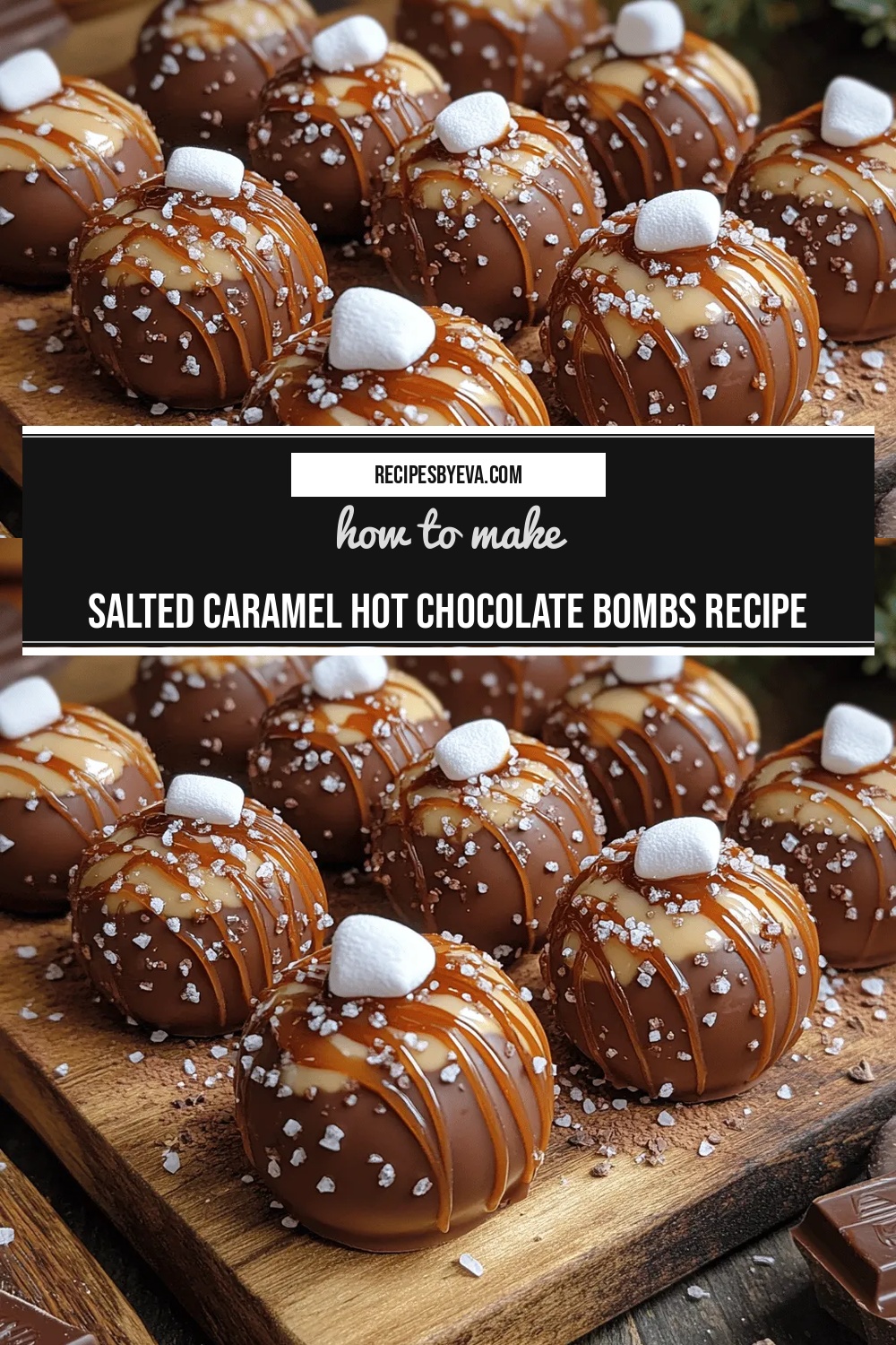 Salted Caramel Hot Chocolate Bombs Recipe