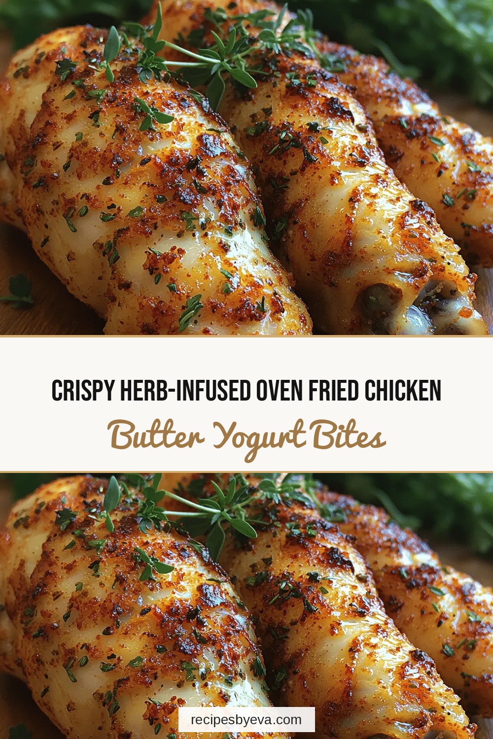Crispy Herb-Infused Oven Fried Chicken