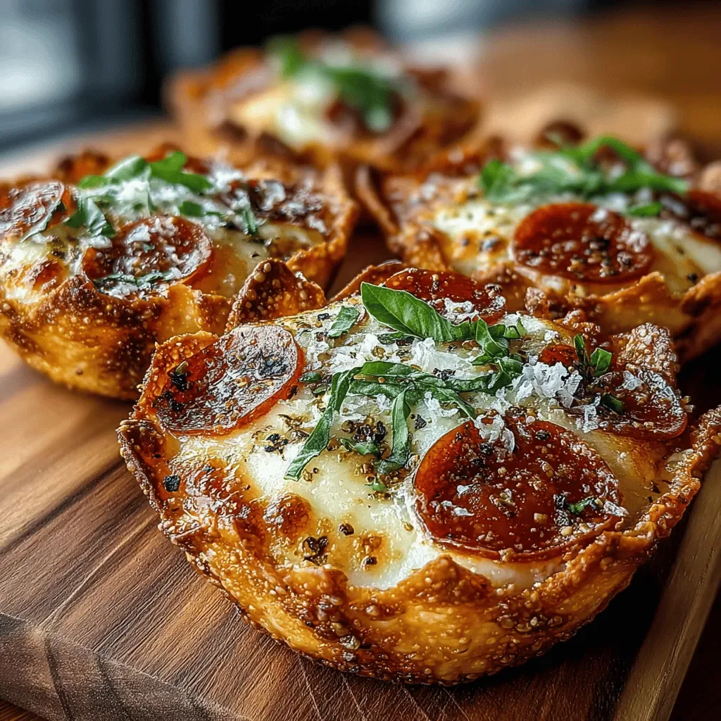 Mini Pepperoni Pizza Wonton Cups: A Culinary Delight