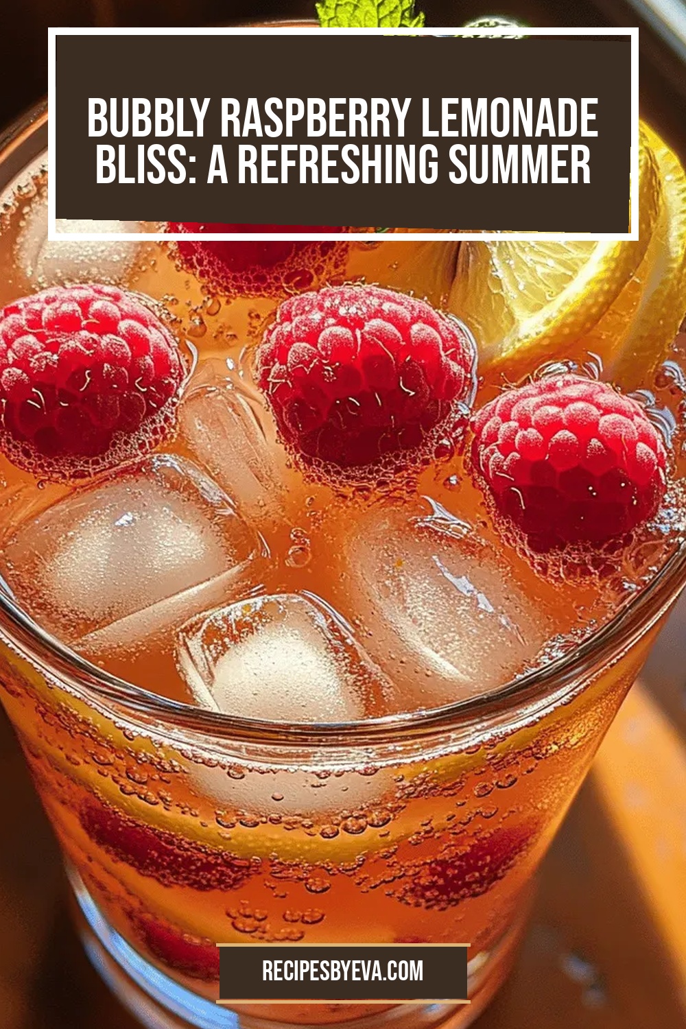 Bubbly Raspberry Lemonade Bliss: A Refreshing Summer Drink