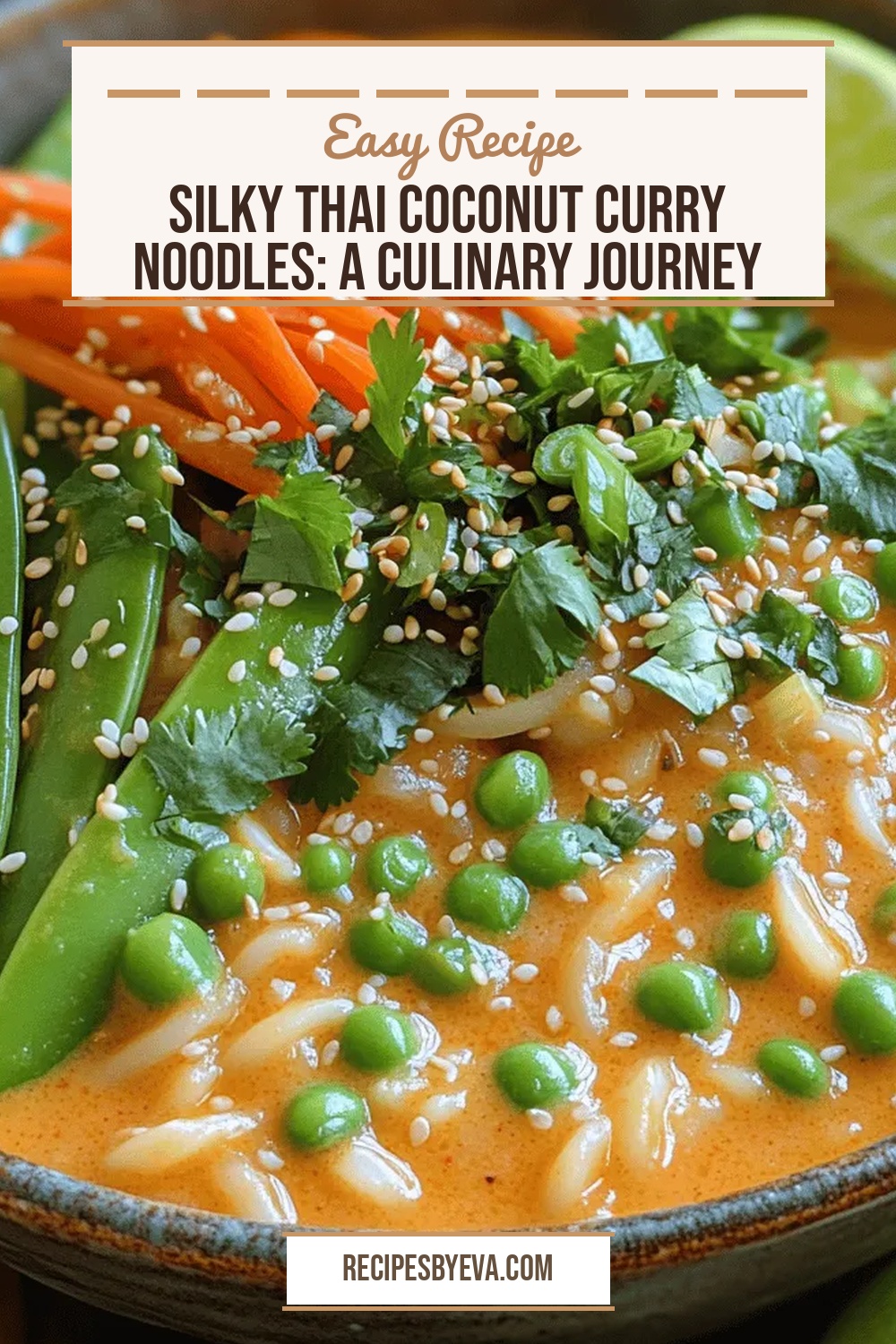 Silky Thai Coconut Curry Noodles: A Culinary Journey into Flavor