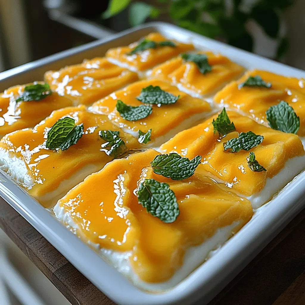 Tropical Bliss Mango Yogurt Bars: A Refreshing Delight for Warm Days