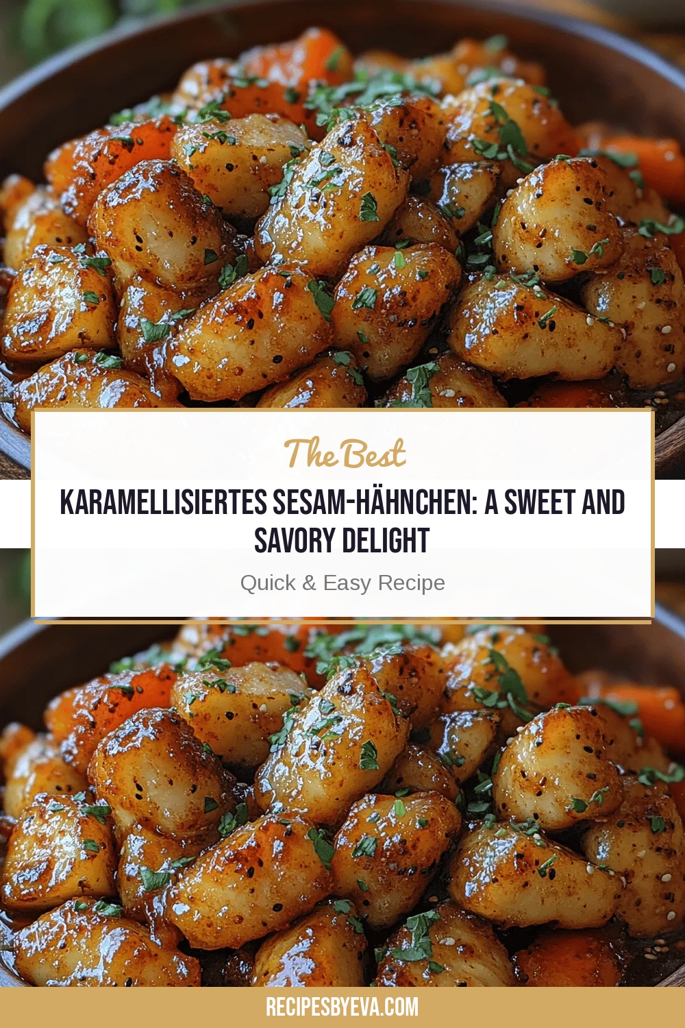 Karamellisiertes Sesam-Hähnchen: A Sweet and Savory Delight