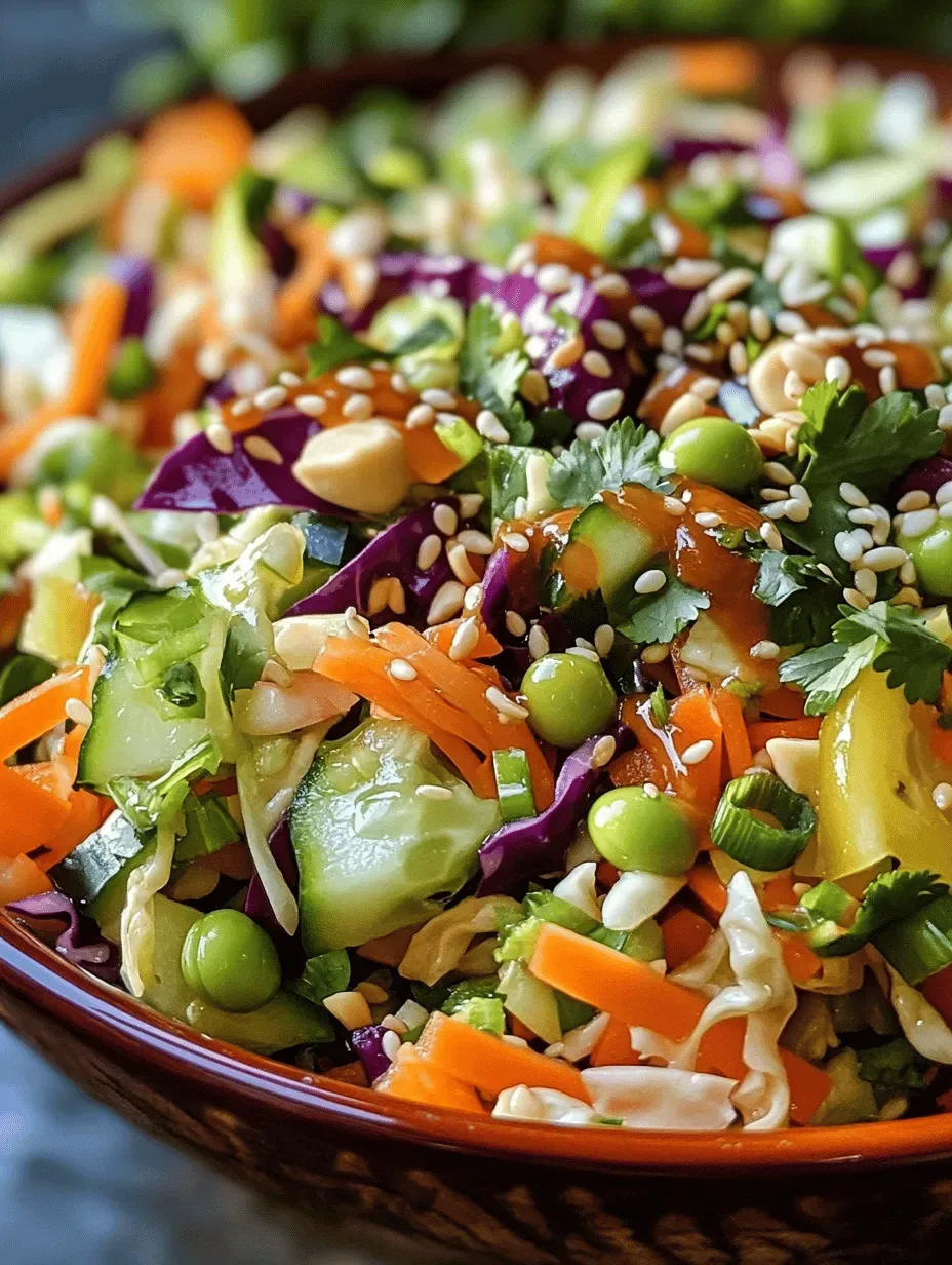 Colorful Crunchy Asian Chopped Salad: A Vibrant and Nutritious Delight