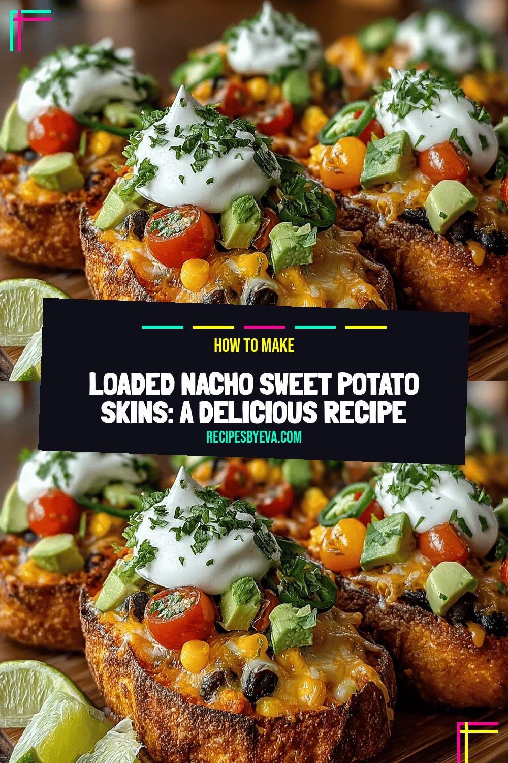 Loaded Nacho Sweet Potato Skins: A Delicious Recipe