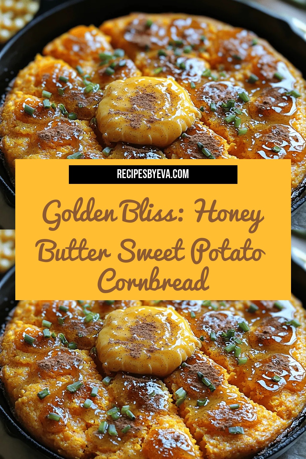 Golden Bliss: Honey Butter Sweet Potato Cornbread