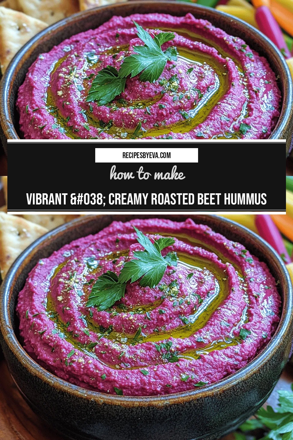 Vibrant & Creamy Roasted Beet Hummus