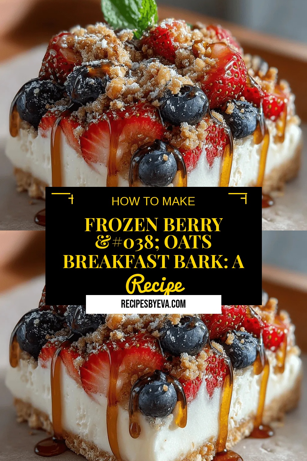 Frozen Berry & Oats Breakfast Bark: A Delightful Start to Your Day
