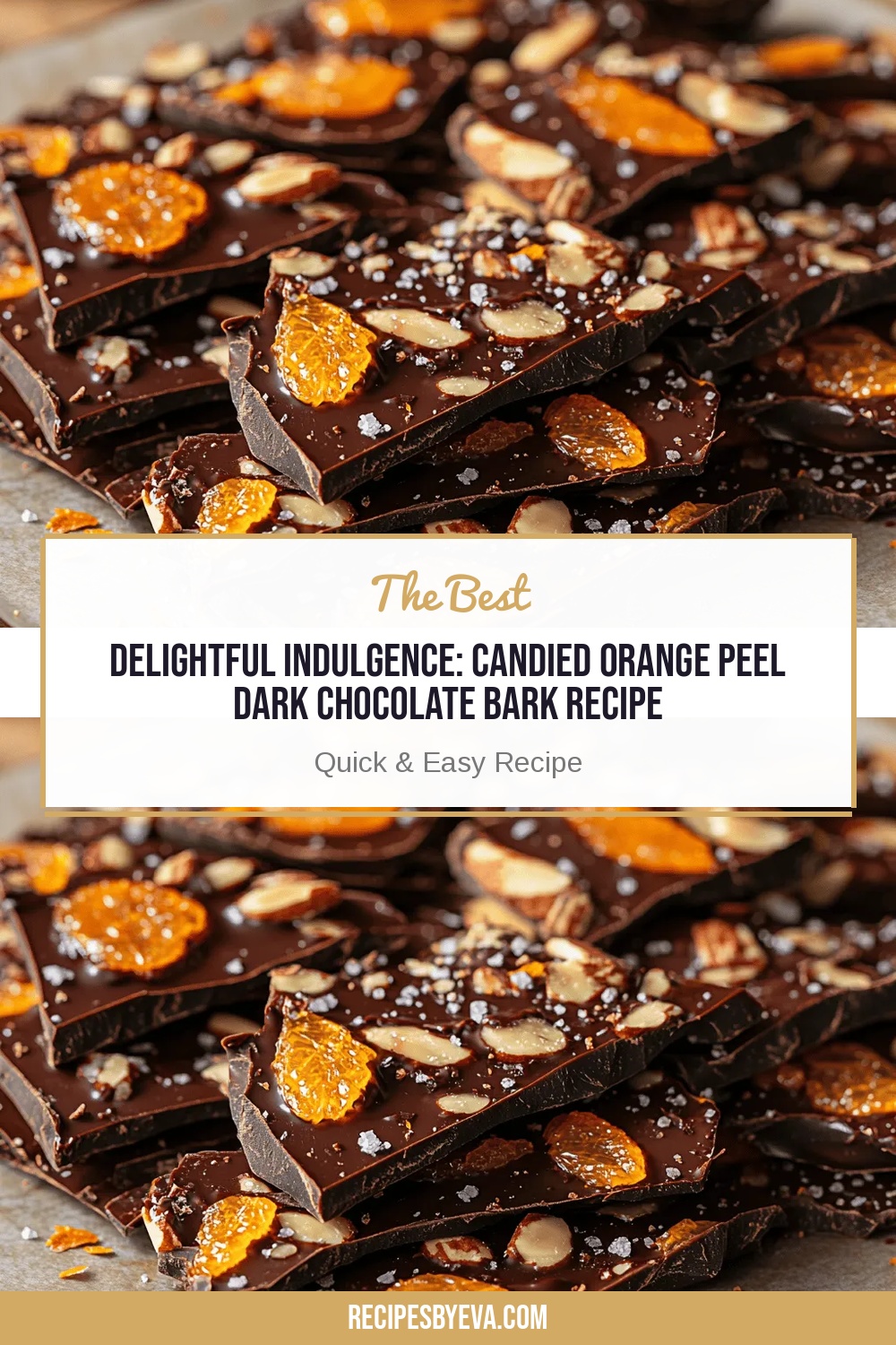 Delightful Indulgence: Candied Orange Peel Dark Chocolate Bark Recipe