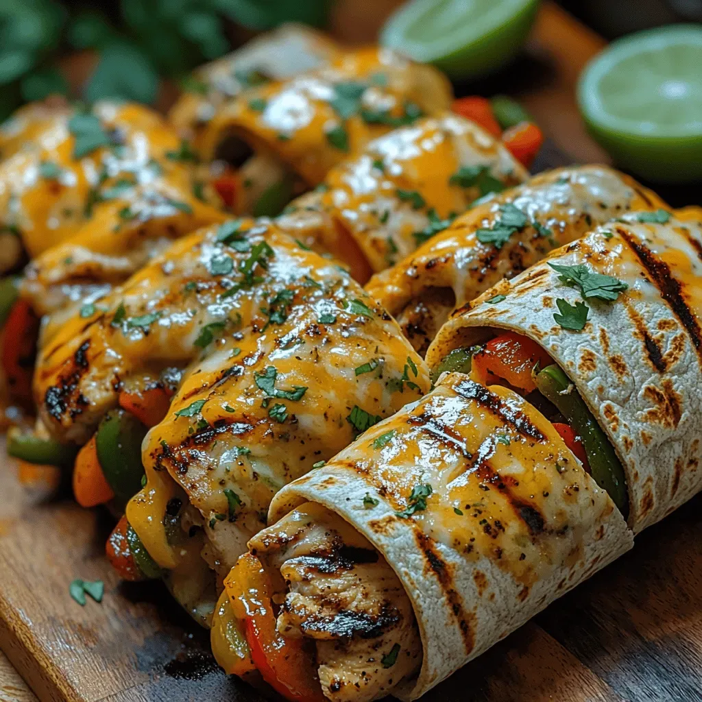 Sizzling Grilled Chicken Fajita Wraps: A Flavorful Delight
