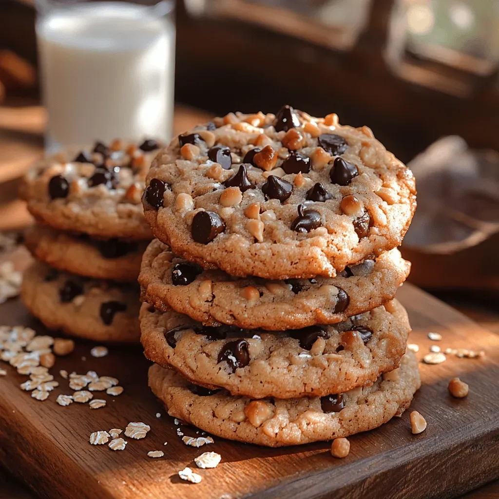 Nutty Delight: Chewy Peanut Butter Oatmeal Cookies