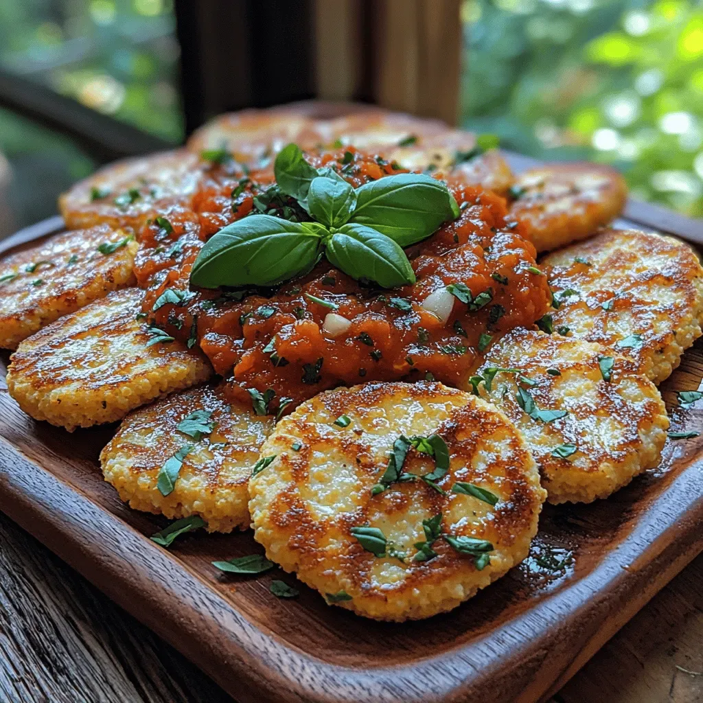 Crispy Polenta Cakes with Tomato Sauce: A Culinary Delight