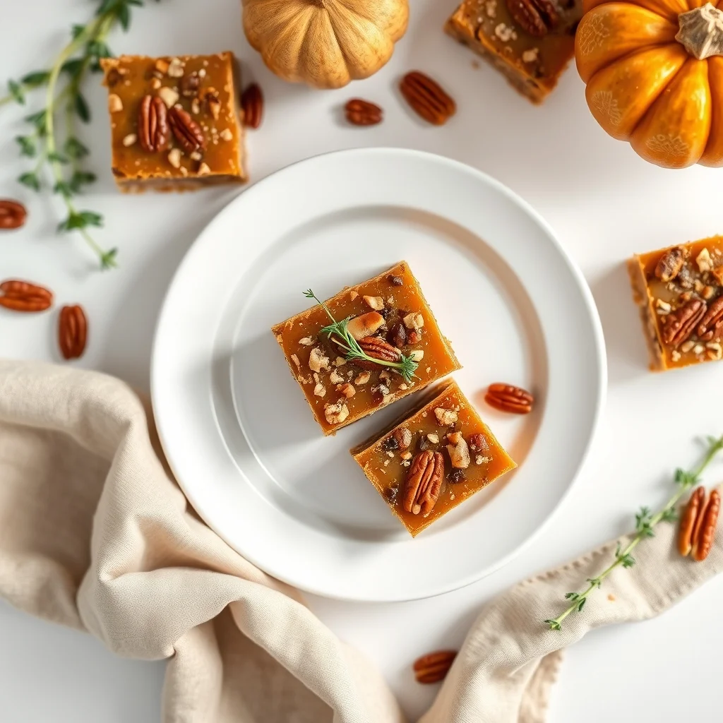 Pumpkin Pecan Caramel Bars