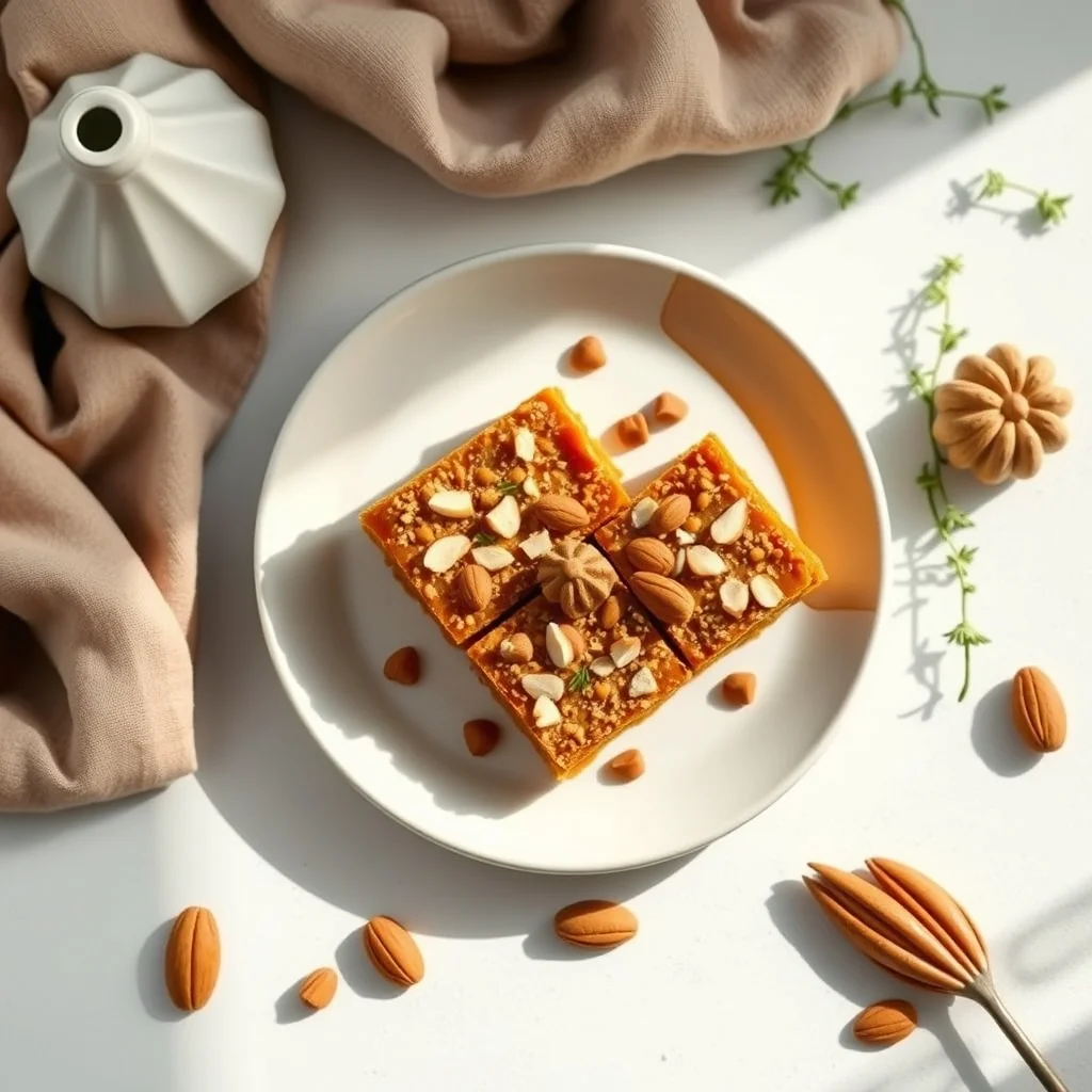 Pumpkin Pie Almond Bars
