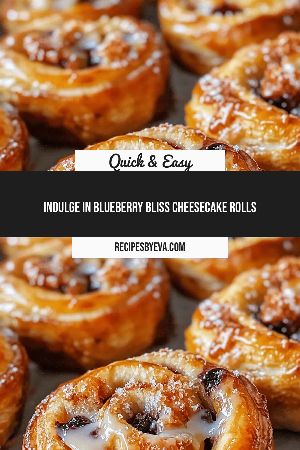Indulge in Blueberry Bliss Cheesecake Rolls