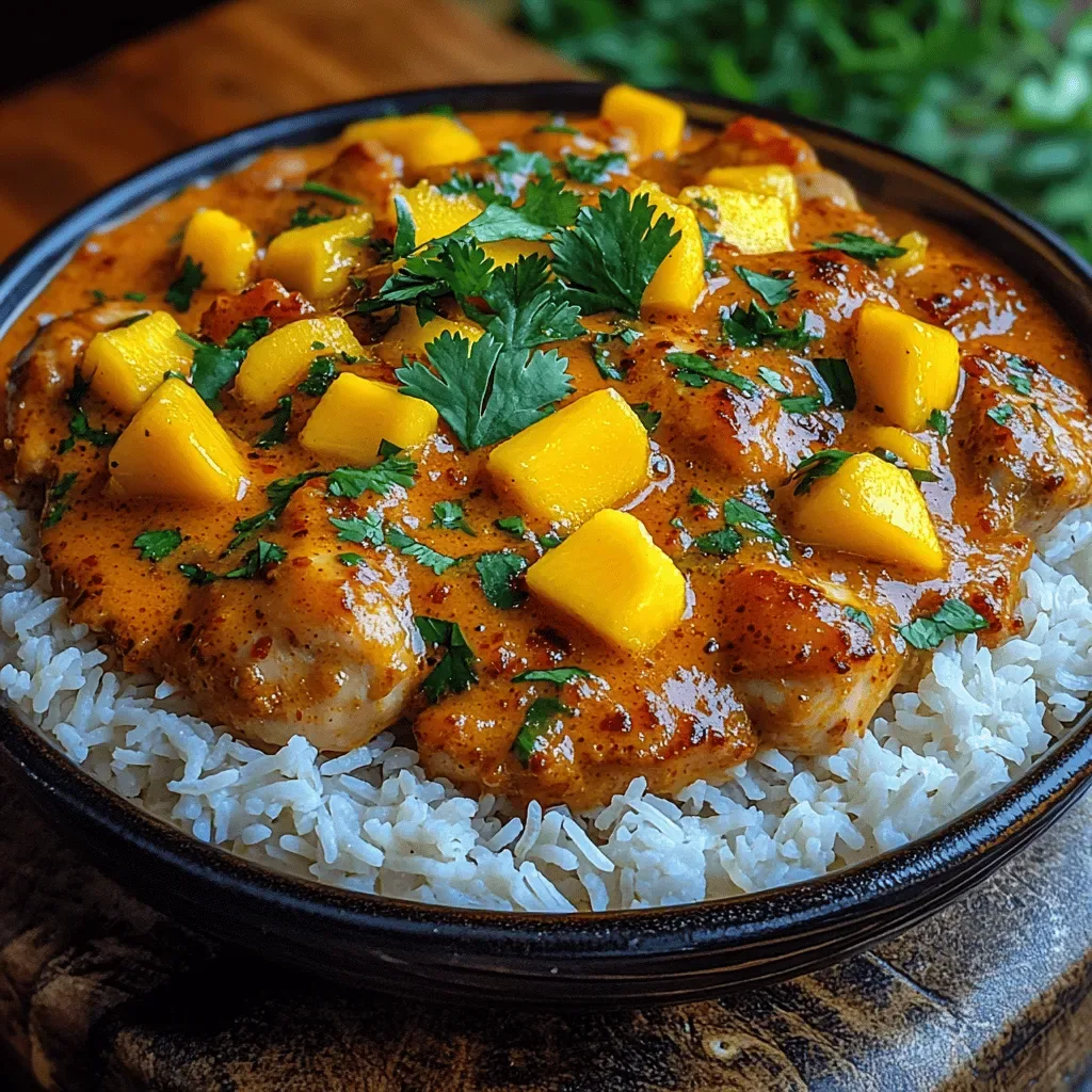 Tropical Bliss Coconut Mango Chicken Curry: A Culinary Escape to Paradise