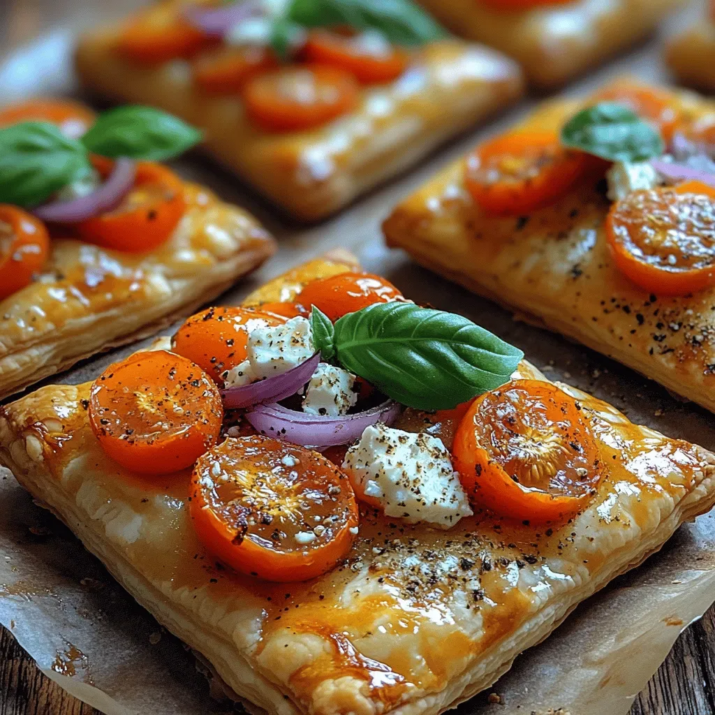 Feta and Tomato Puff Pastry Tart Recipe: An Exquisite Delight