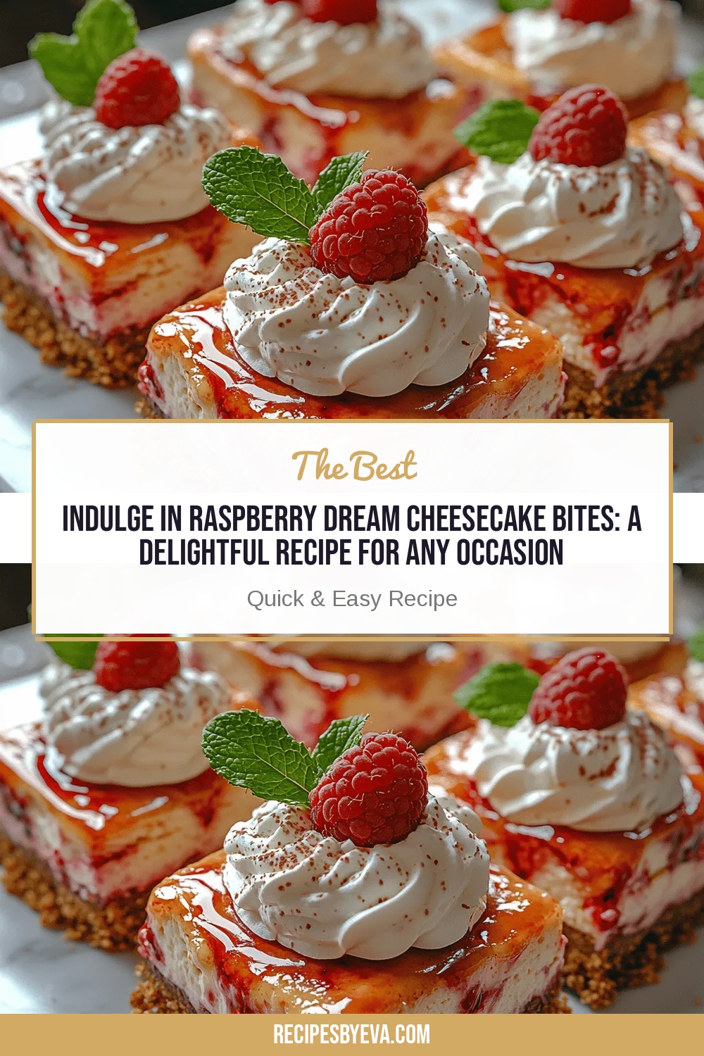 Indulge in Raspberry Dream Cheesecake Bites: A Delightful Recipe for Any Occasion