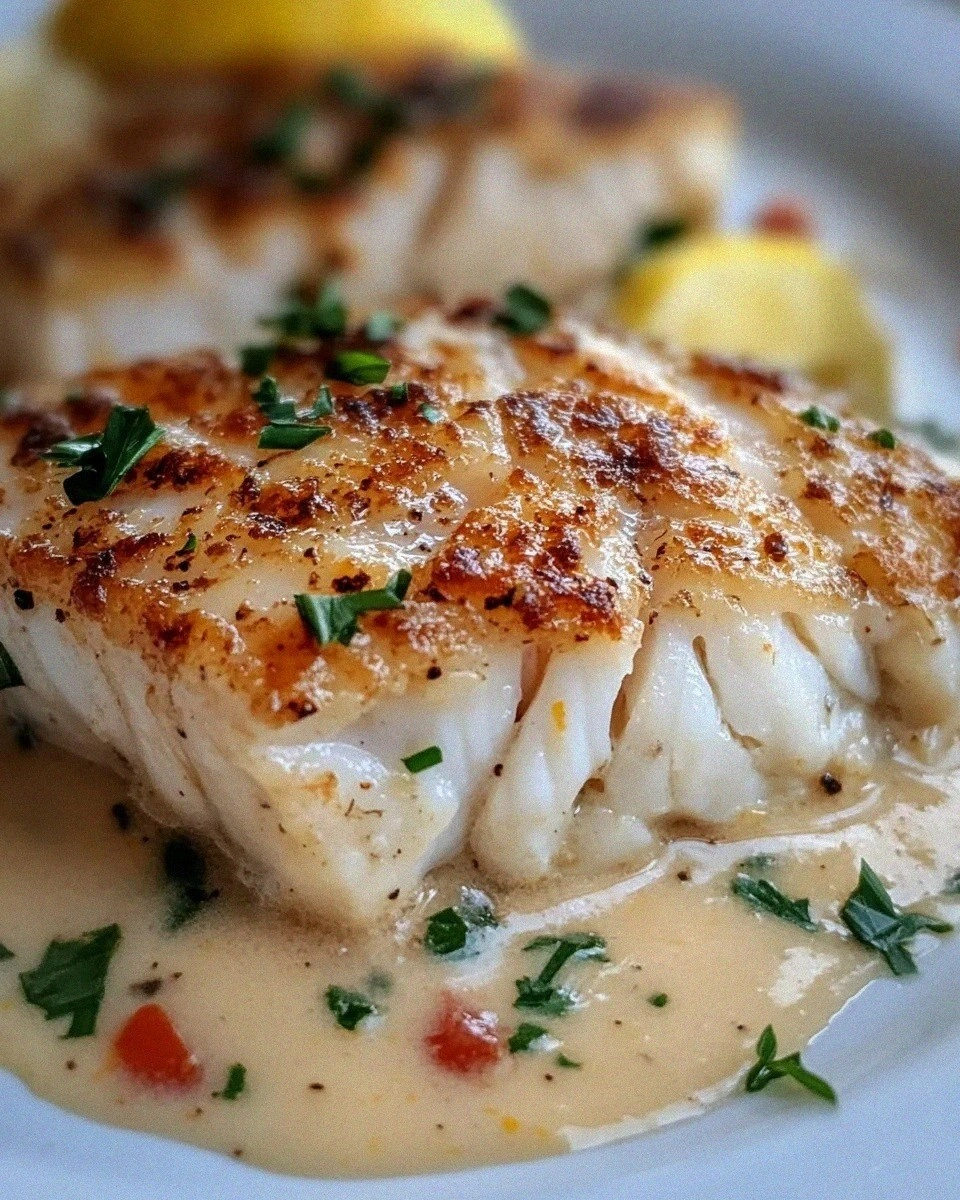 Baked Cod in Coconut Lemon Cream Sauce – Enjoyed