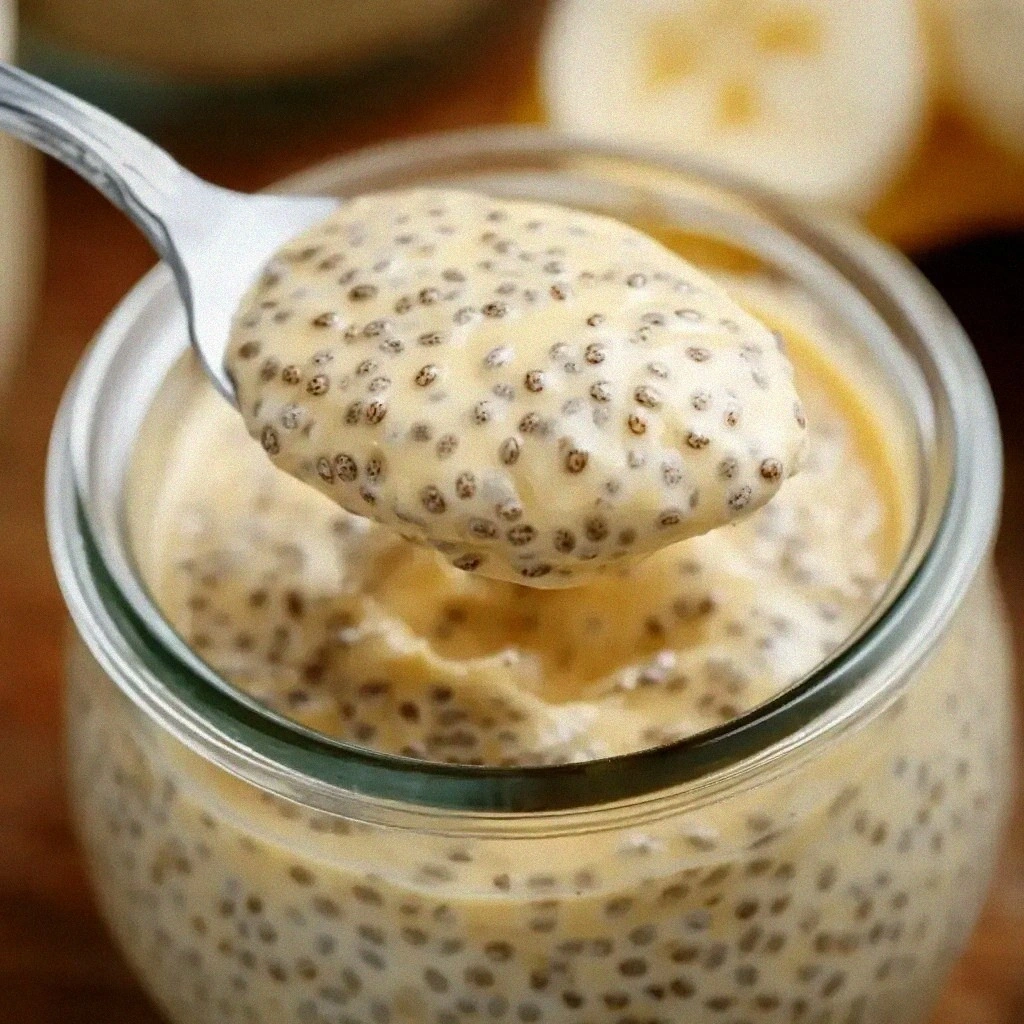 Banana Chia Honey Milk Pudding