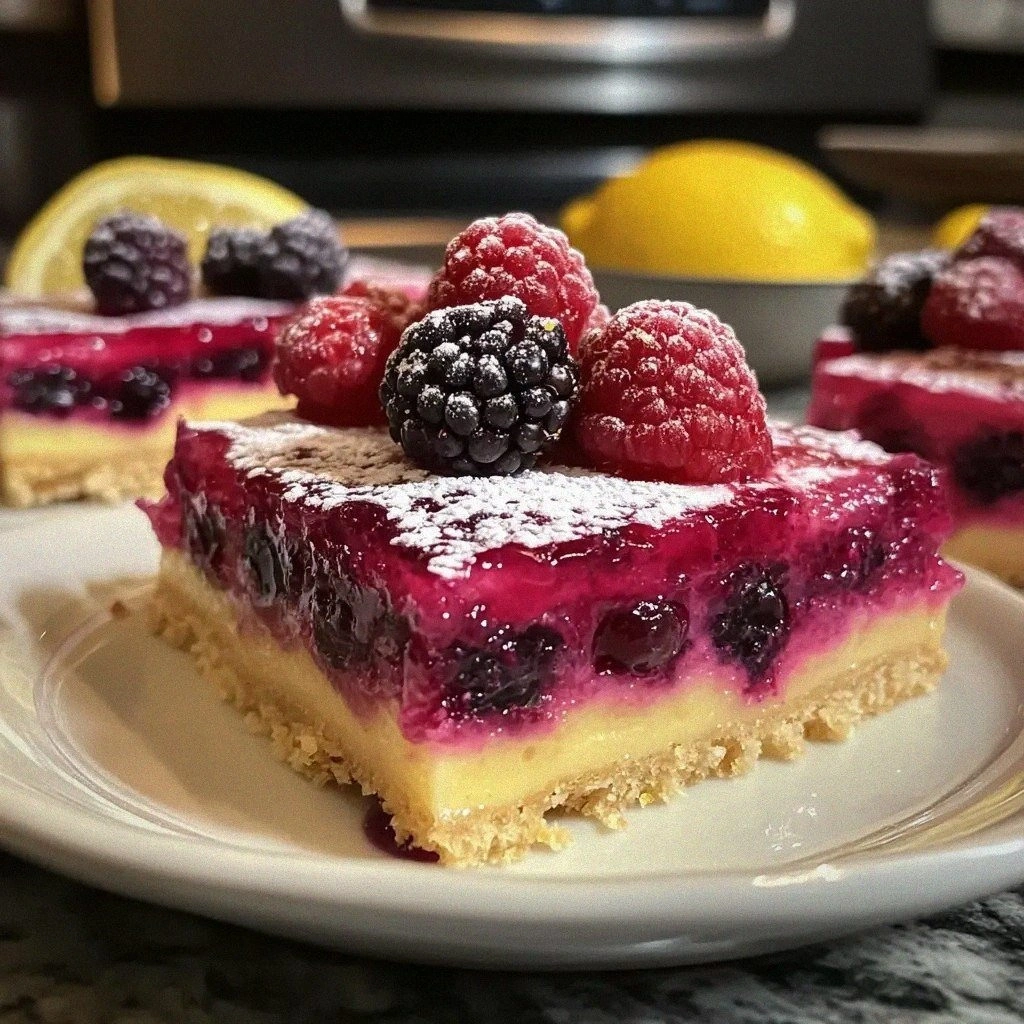 Chilled Lemon Berry Dessert Bars: A Refreshing Delight!