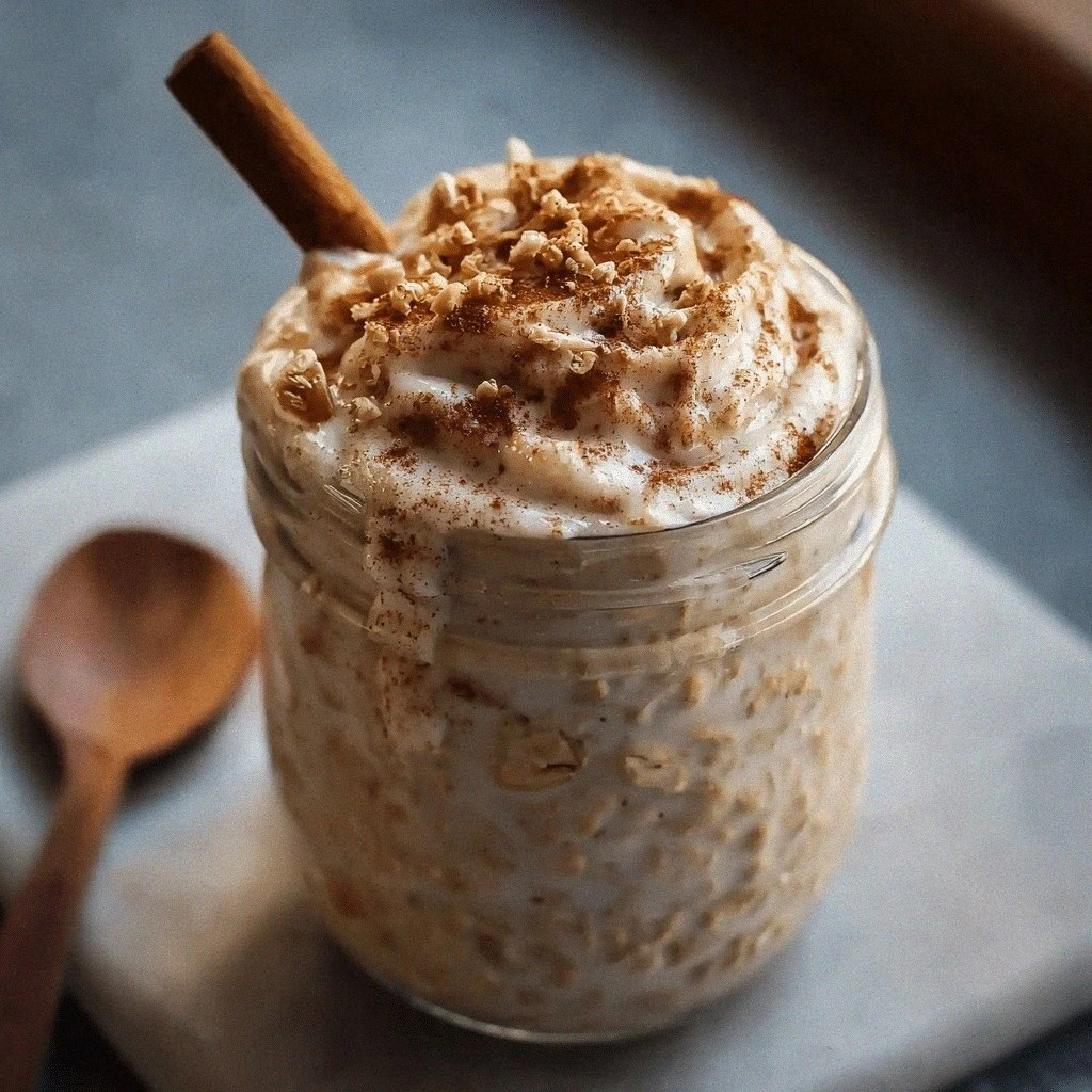Cinnamon‑Roll Overnight Oats