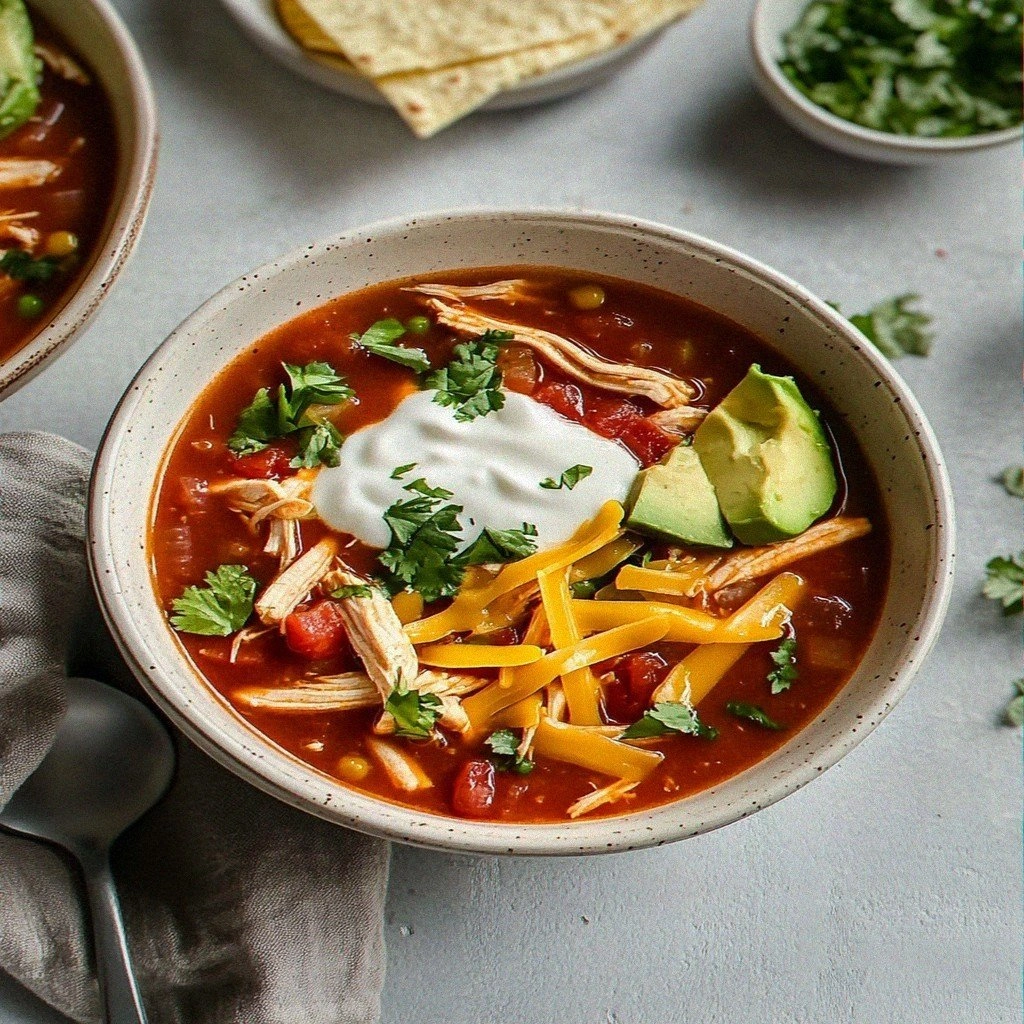 Cozy Slow Cooker Chicken Tortilla Soup Recipe Delight