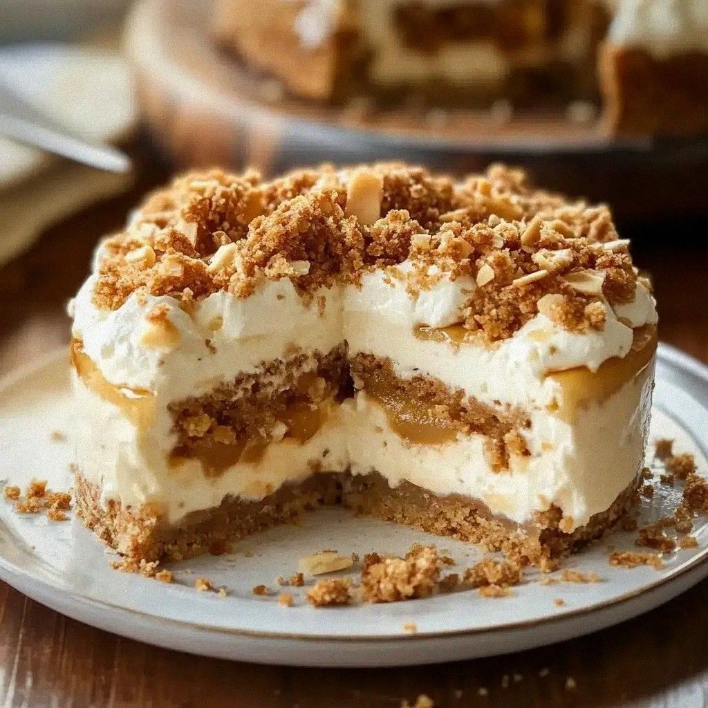 Creamy Apple Crumble Cheesecake: An Incredible 5-Layer Recipe