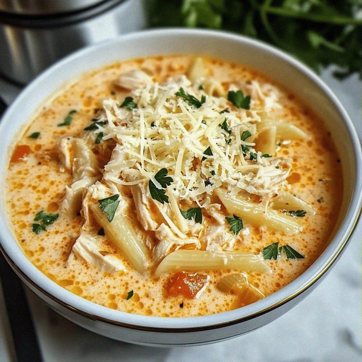 Creamy Chicken Parmesan Soup for Cozy Nights at Home