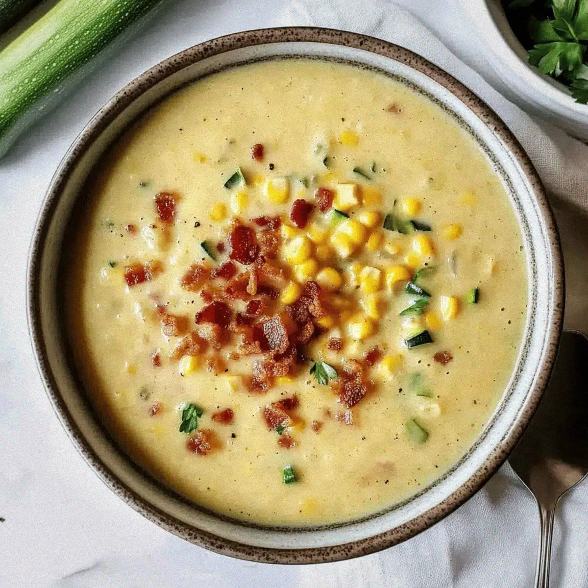 Creamy Zucchini Corn Chowder for Cozy Nights In