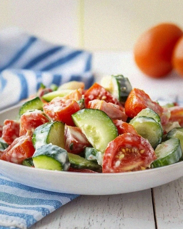 Crispy Cucumber Tomato Salad is a refreshing delight!
