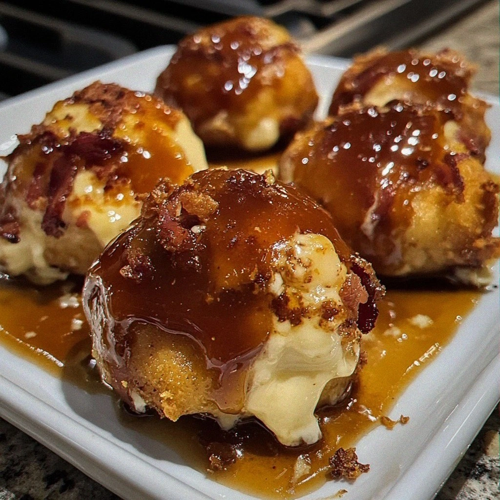 Crispy Honey BBQ Bacon Chicken Cheese Bombs Recipe