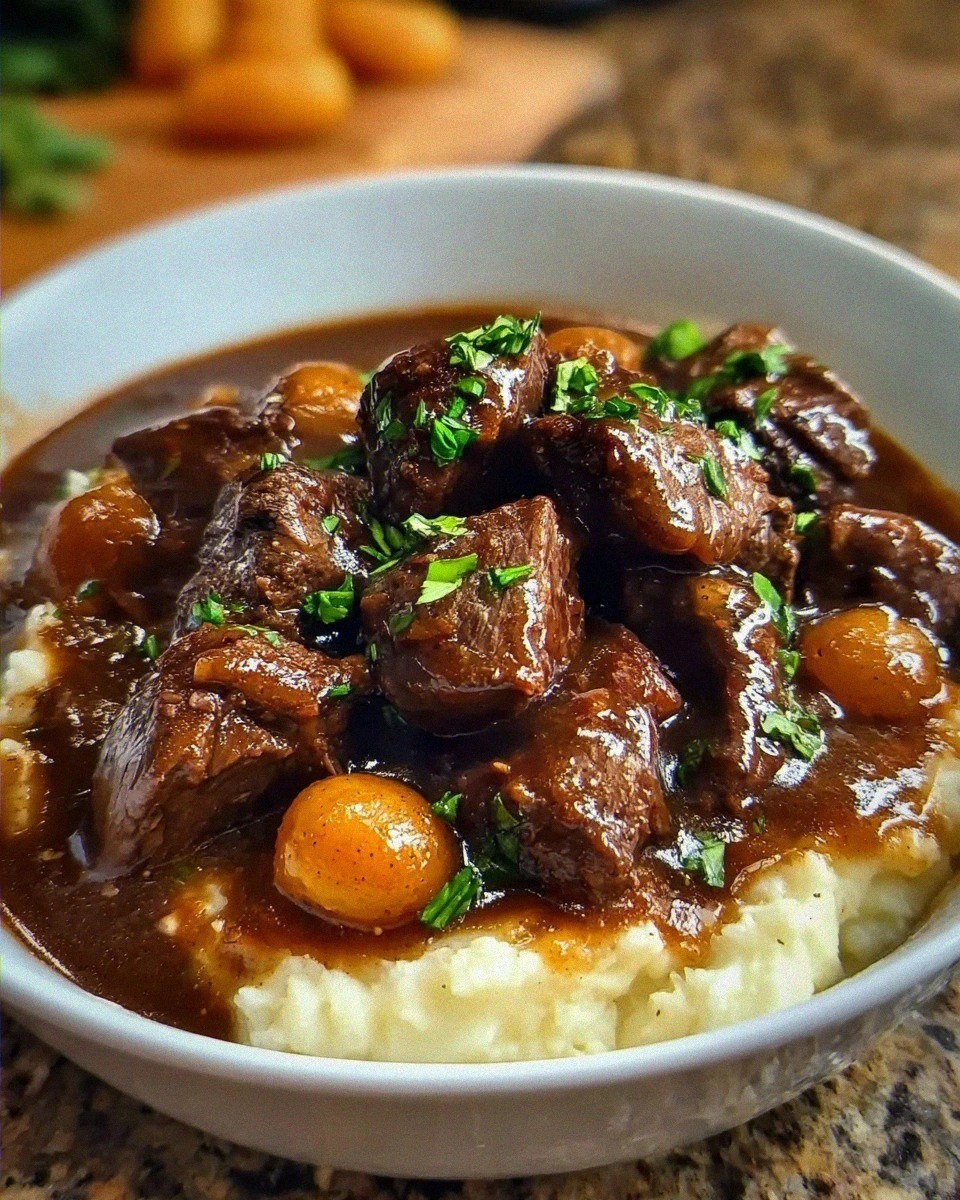 Crock Pot Beef Tips and Gravy