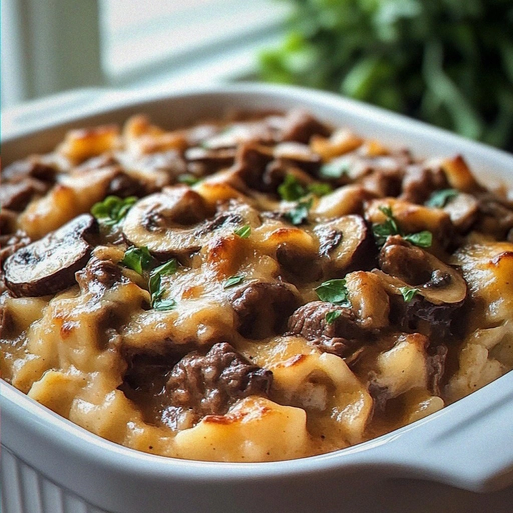 Delicious Beef & Mushroom Country Casserole Recipe