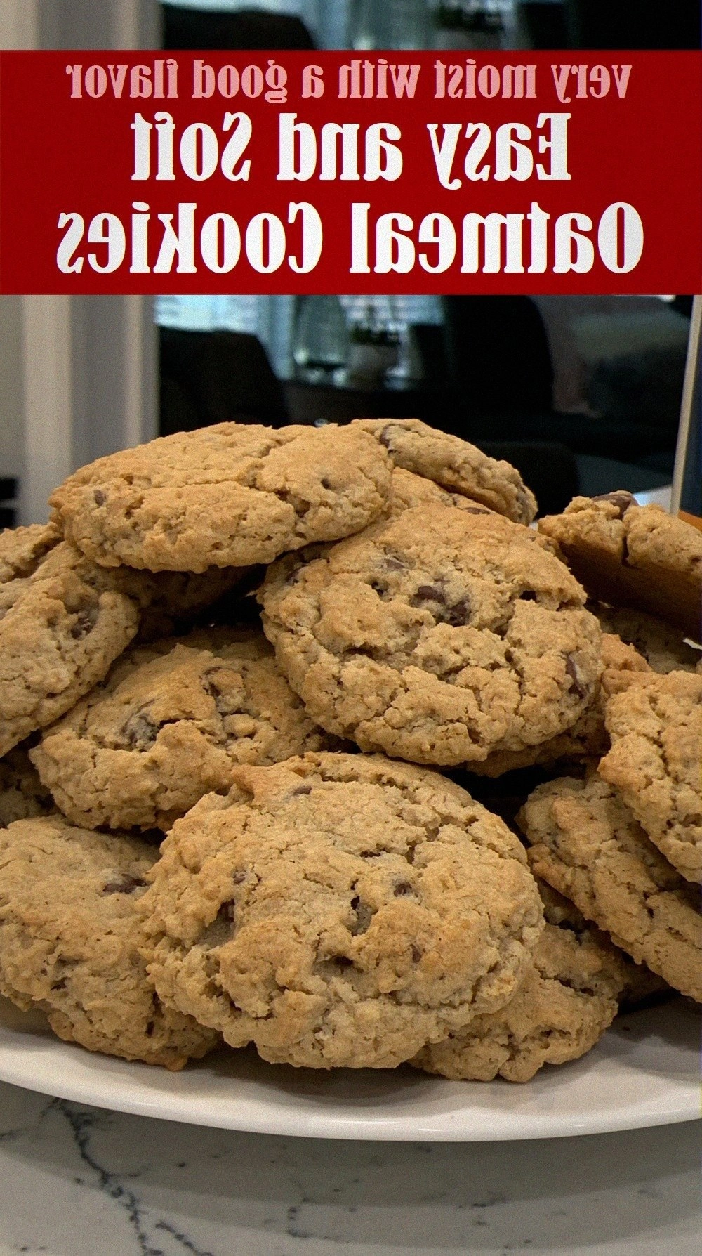 Easy and Soft Oatmeal Cookies