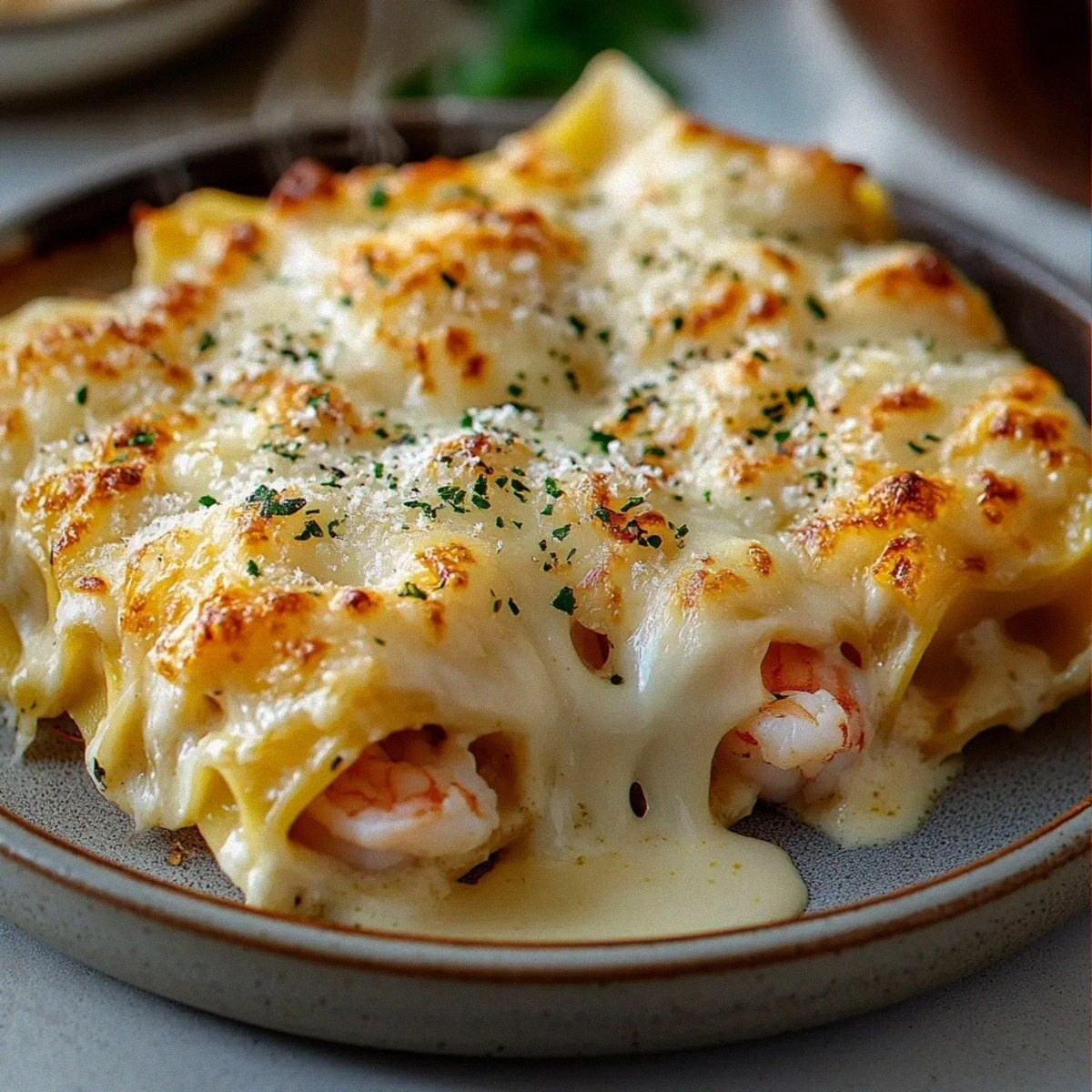 Elegant Garlic Butter Shrimp Lasagna Rolls: Cheesy & Savory Delight