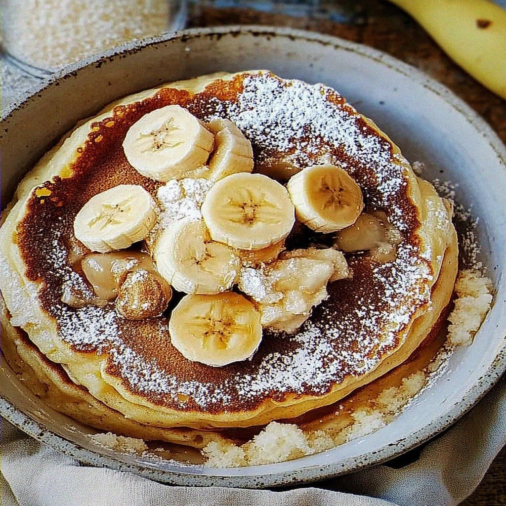 Fluffy Puffed Pancake with Bananas – A Sweet Delight