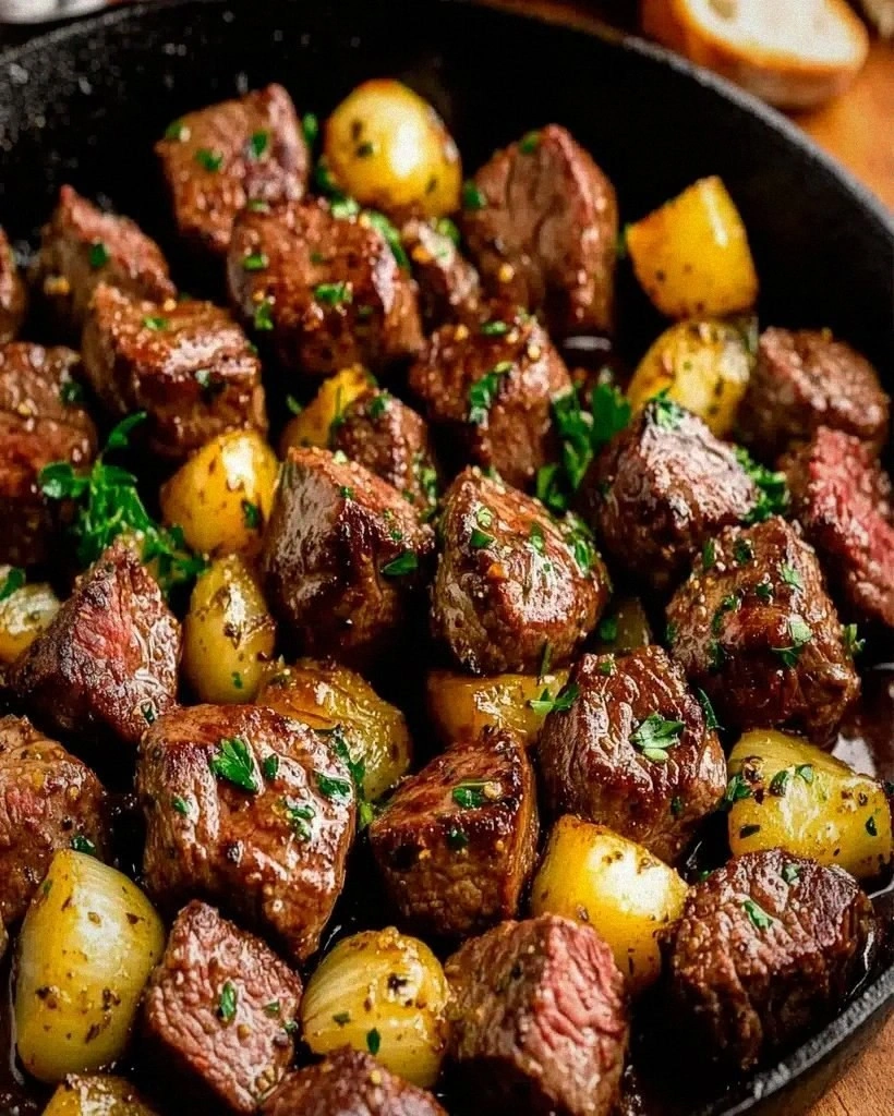 Garlic Butter Steak Bites Recipe – Quick & Delicious