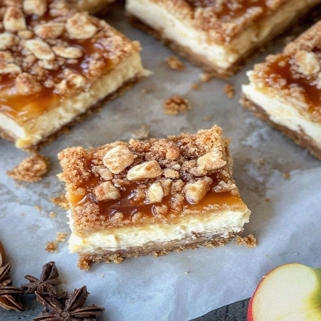 Irresistible Fall Desserts: Caramel Apple Cheesecake Bars