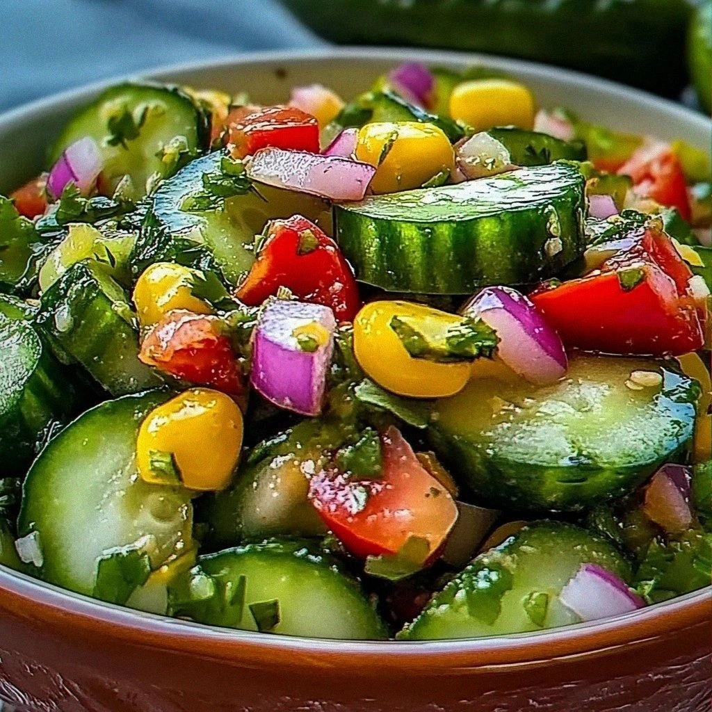 Irresistible Zesty Mexican Cucumber Salad